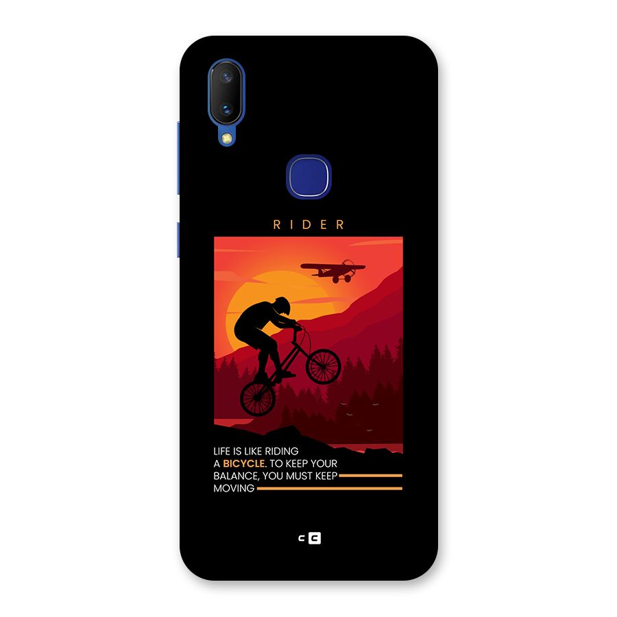 Keep Moving Rider Back Case for Vivo V11