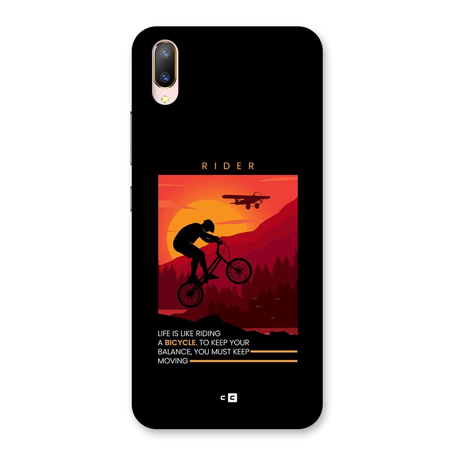 Keep Moving Rider Back Case for Vivo V11 Pro