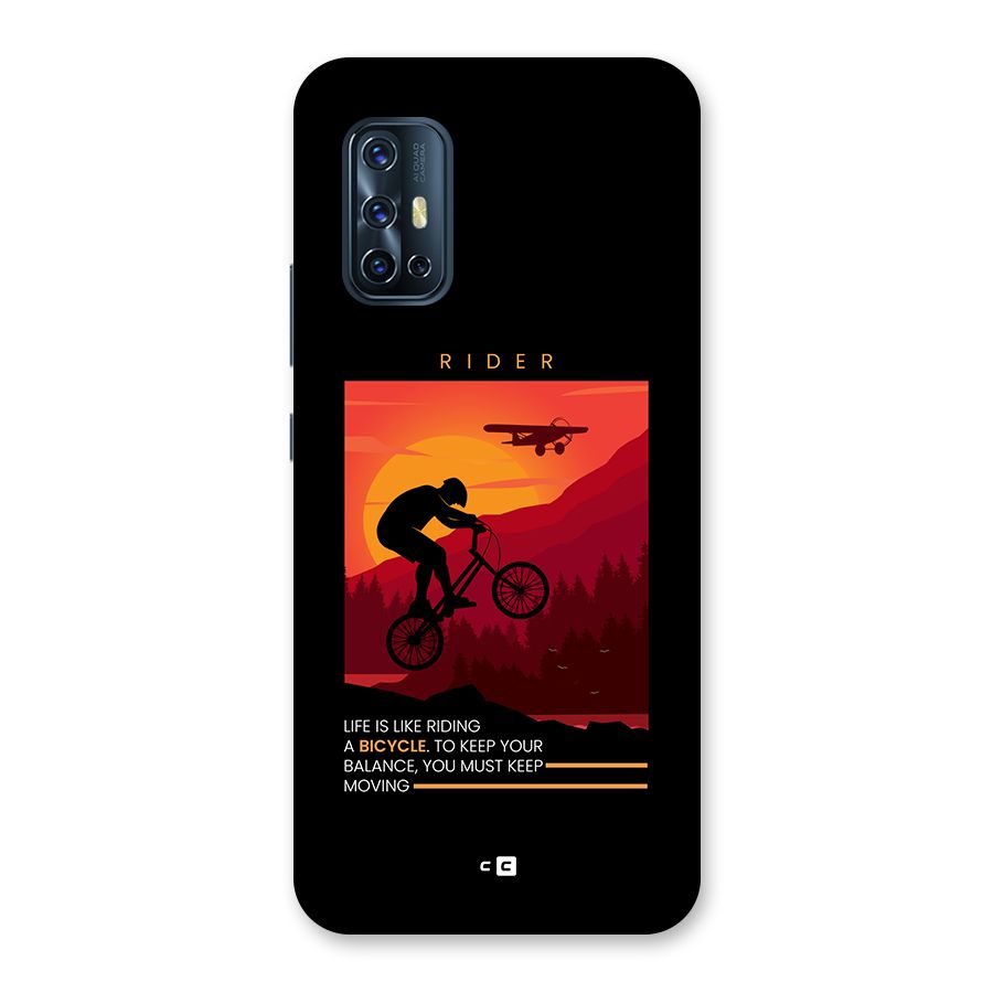 Keep Moving Rider Back Case for Vivo V17