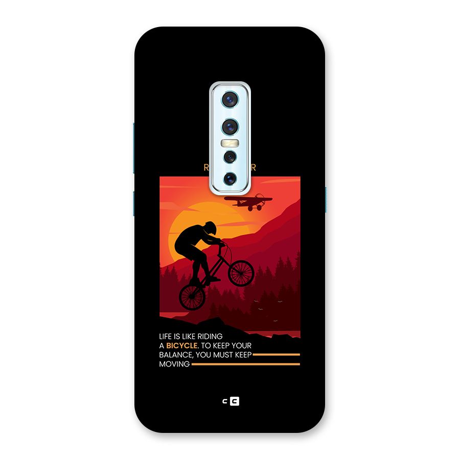Keep Moving Rider Back Case for Vivo V17 Pro