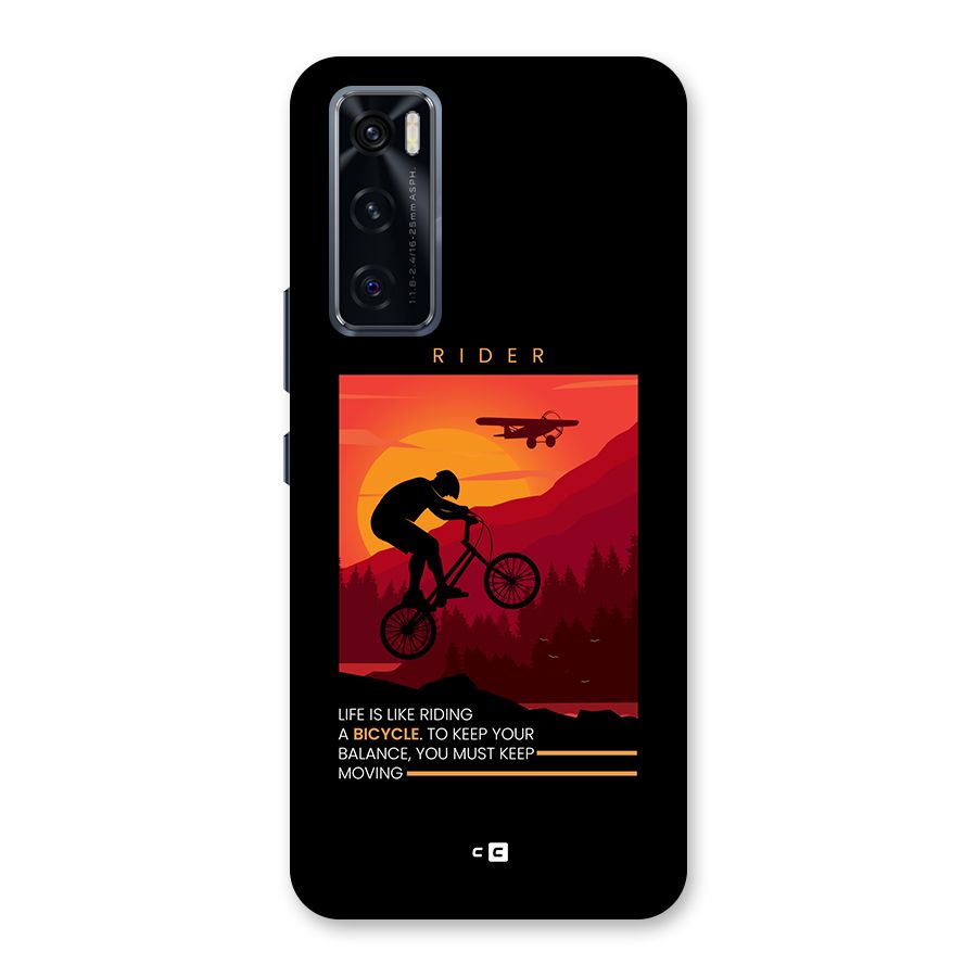 Keep Moving Rider Back Case for Vivo V20 SE