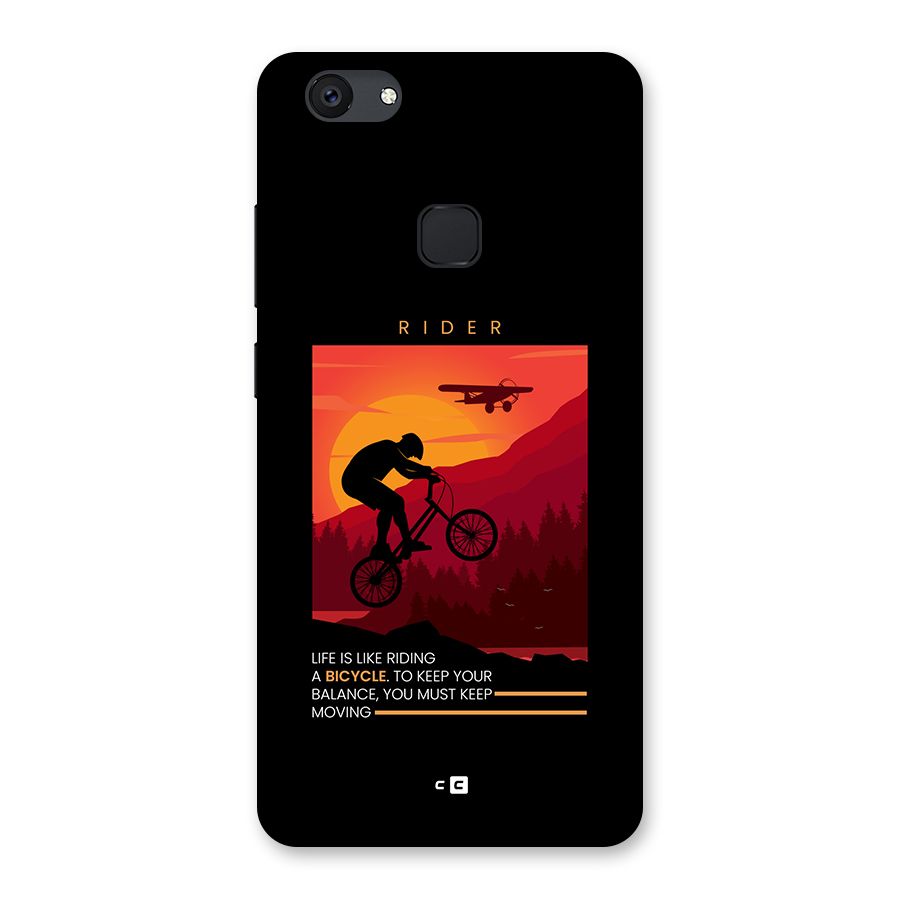 Keep Moving Rider Back Case for Vivo V7 Plus