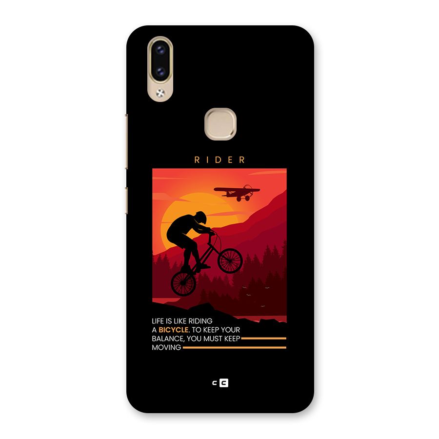 Keep Moving Rider Back Case for Vivo V9 Youth