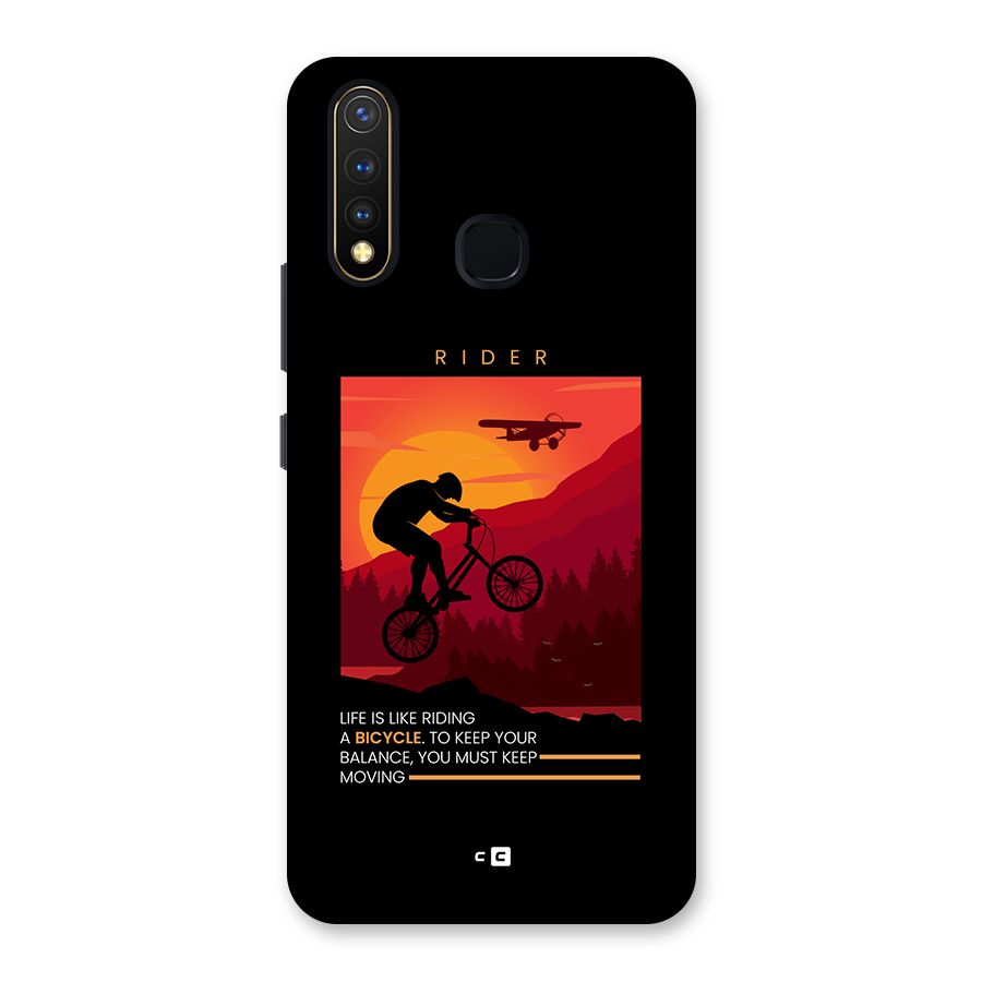 Keep Moving Rider Back Case for Vivo Y19