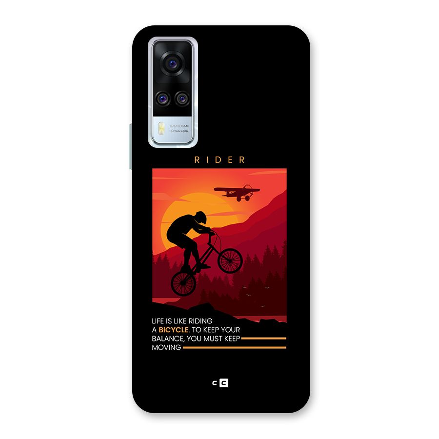 Keep Moving Rider Back Case for Vivo Y31