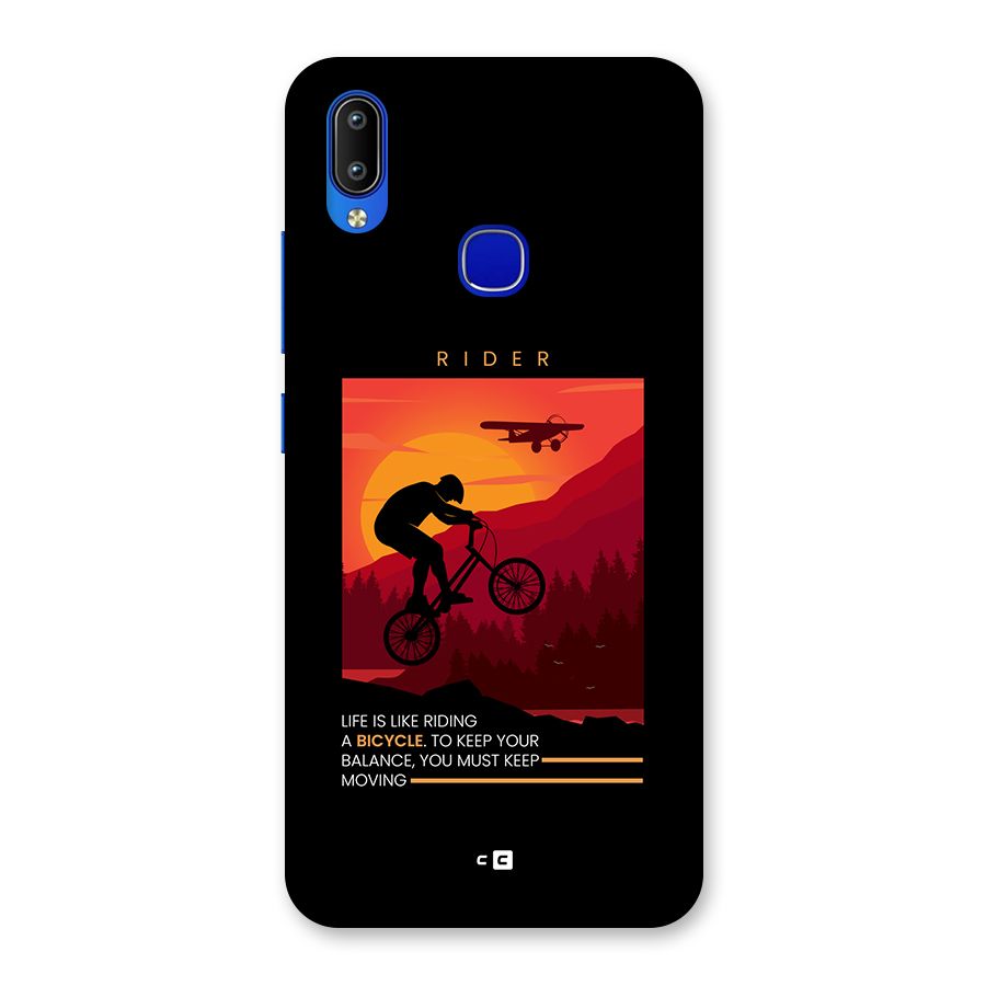 Keep Moving Rider Back Case for Vivo Y91
