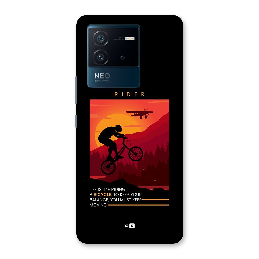 Keep Moving Rider Back Case for Vivo iQOO Neo 6 5G
