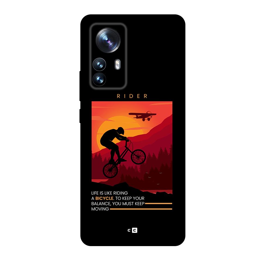 Keep Moving Rider Back Case for Xiaomi 12 Pro