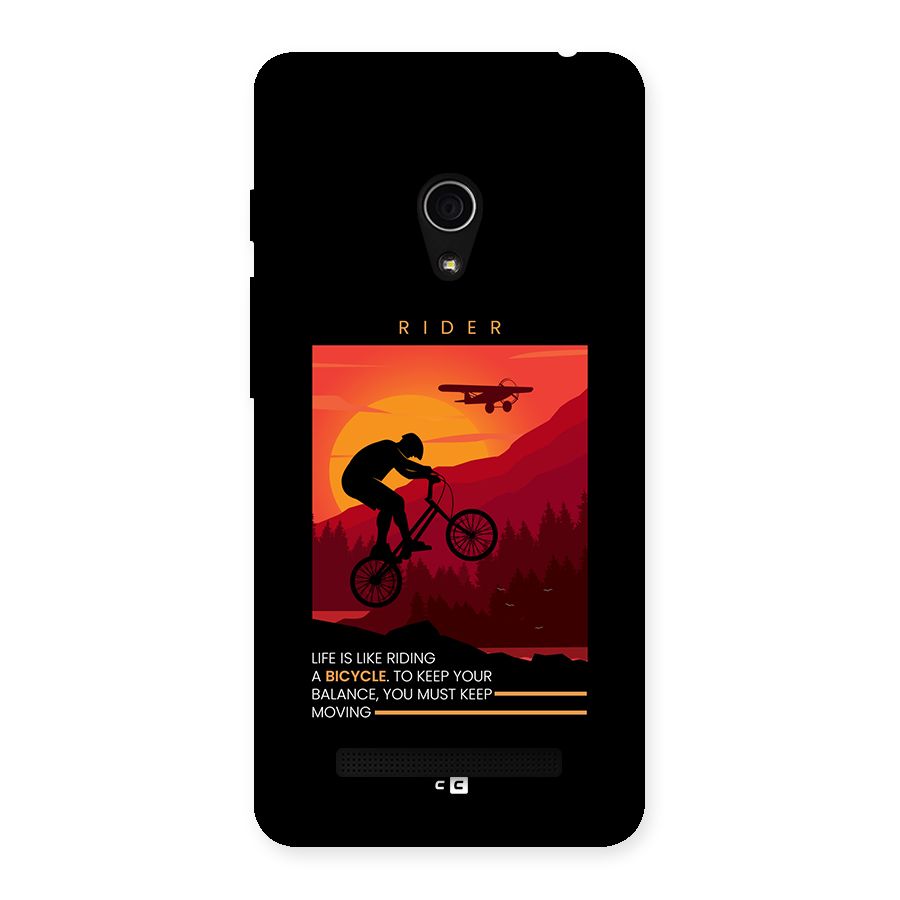 Keep Moving Rider Back Case for Zenfone 5