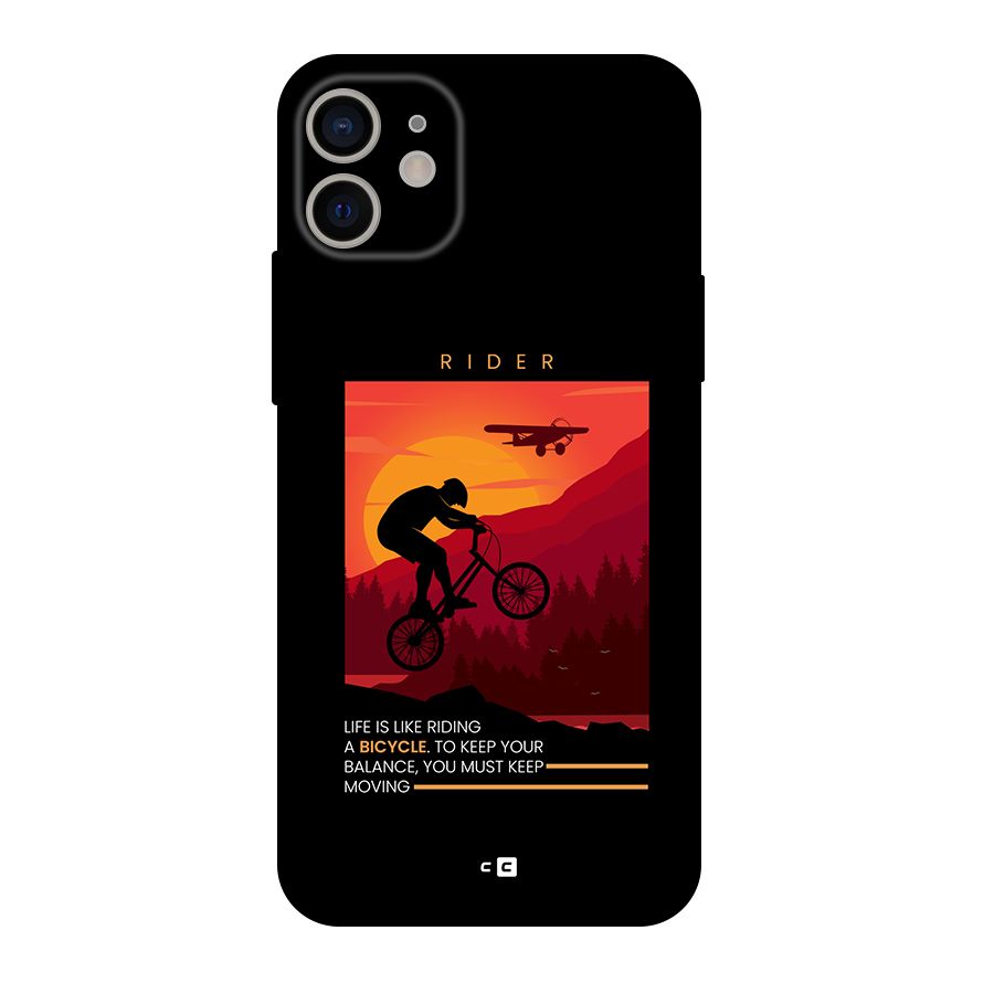 Keep Moving Rider Back Case for iPhone 11