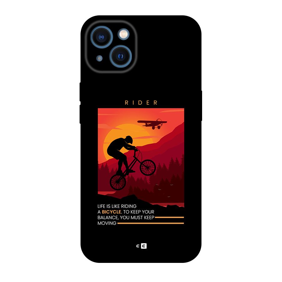 Keep Moving Rider Back Case for iPhone 13