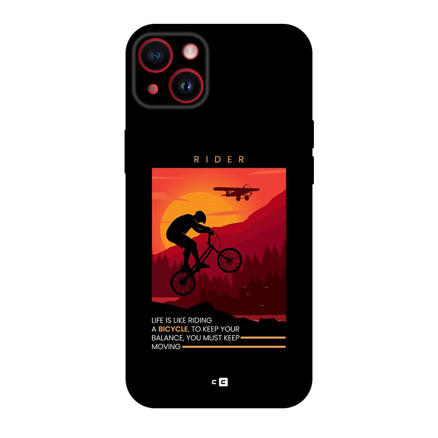 Keep Moving Rider Back Case for iPhone 14 Plus