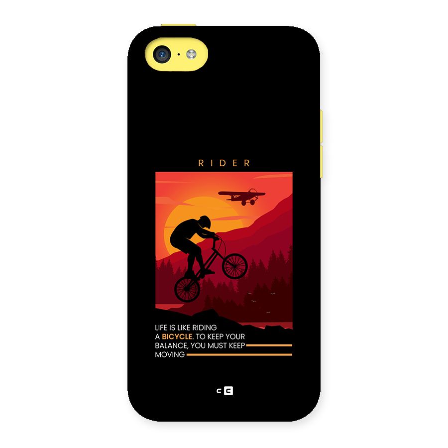 Keep Moving Rider Back Case for iPhone 5C