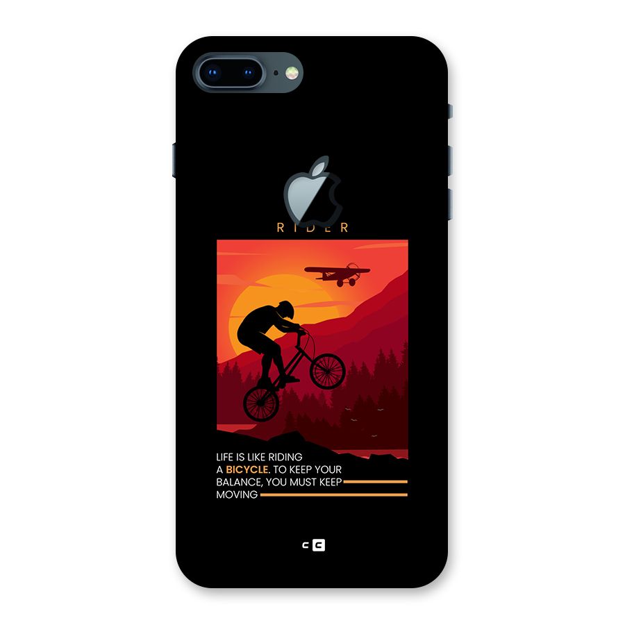 Keep Moving Rider Back Case for iPhone 7 Plus Apple Cut