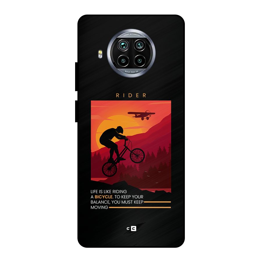 Keep Moving Rider Metal Back Case for Mi 10i