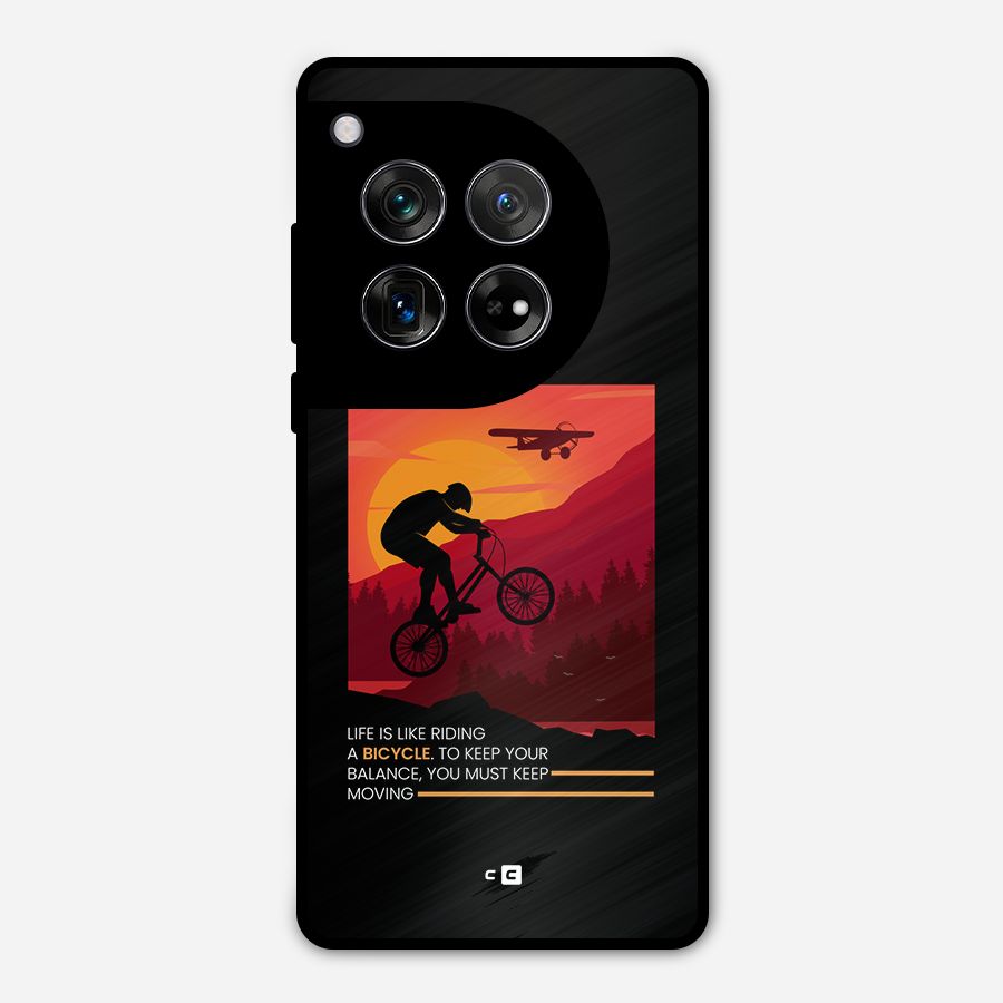 Keep Moving Rider Metal Back Case for OnePlus 12