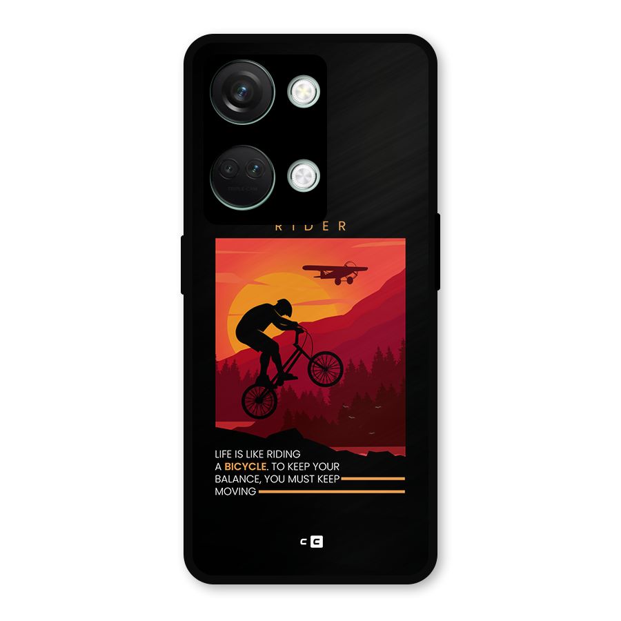 Keep Moving Rider Metal Back Case for OnePlus Nord 3