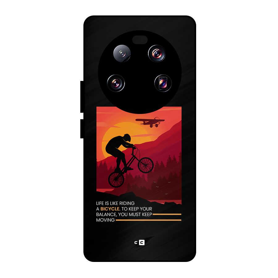 Keep Moving Rider Metal Back Case for Xiaomi 13 Ultra