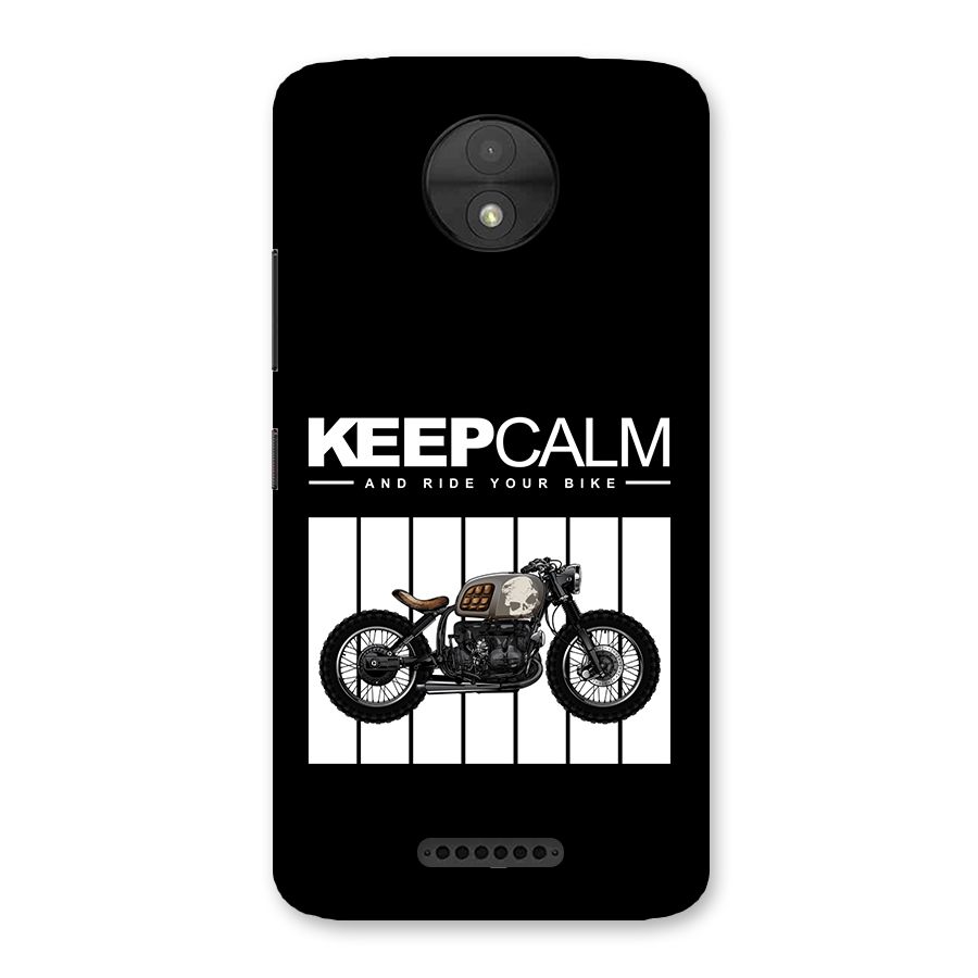 Keeps Calm Back Case for Moto C