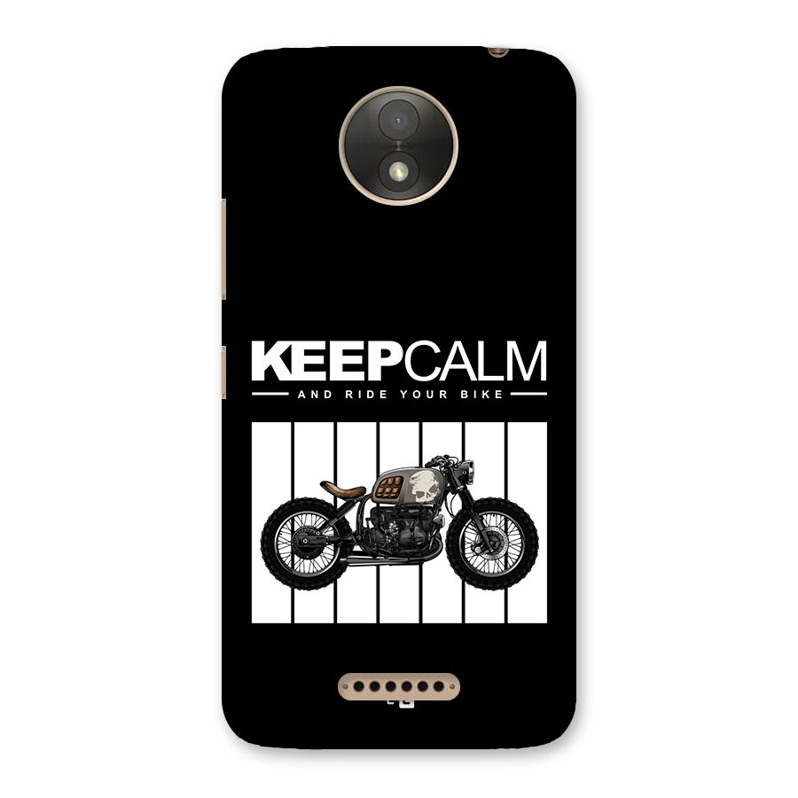 Keeps Calm Back Case for Moto C Plus