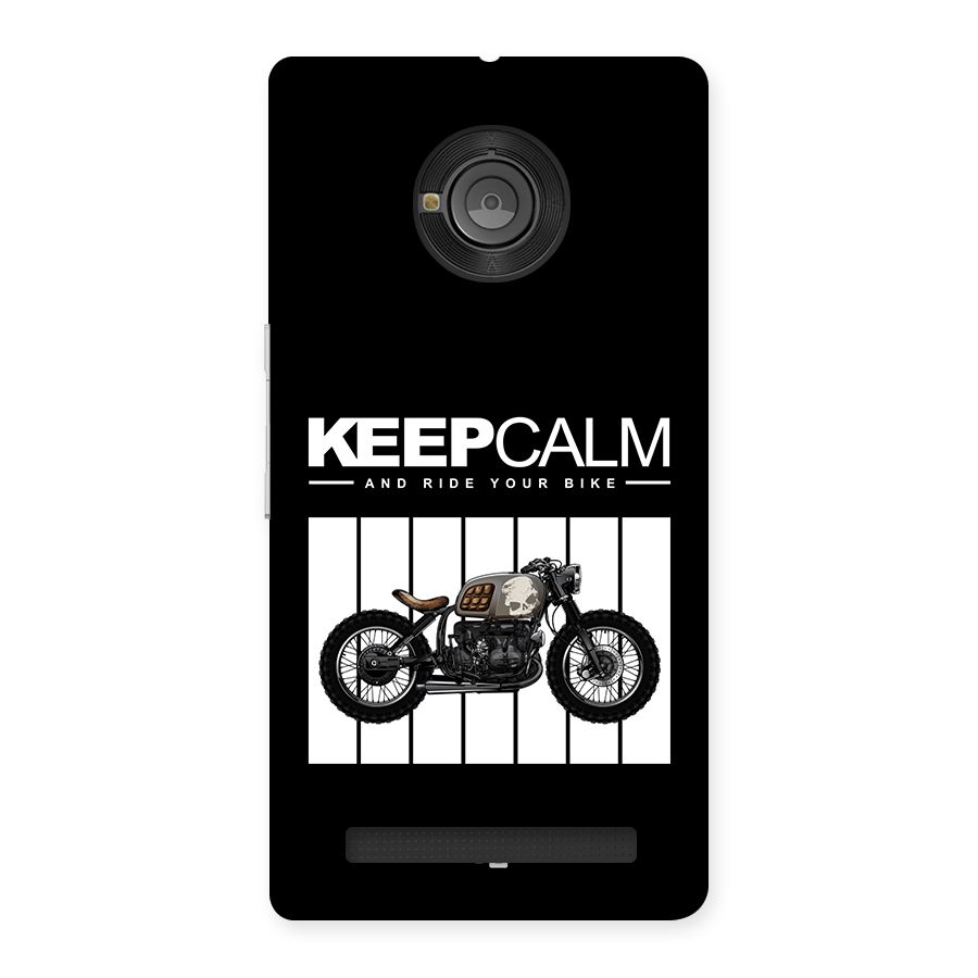 Keeps Calm Back Case for Yuphoria