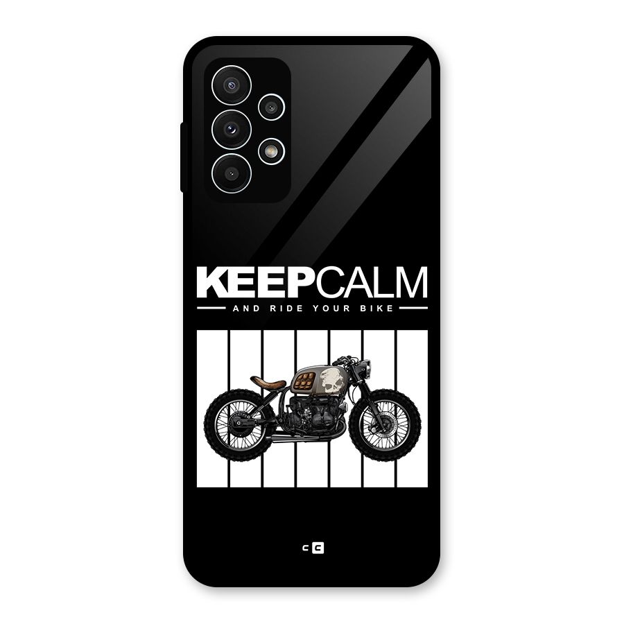 Keeps Calm Glass Back Case for Galaxy A23