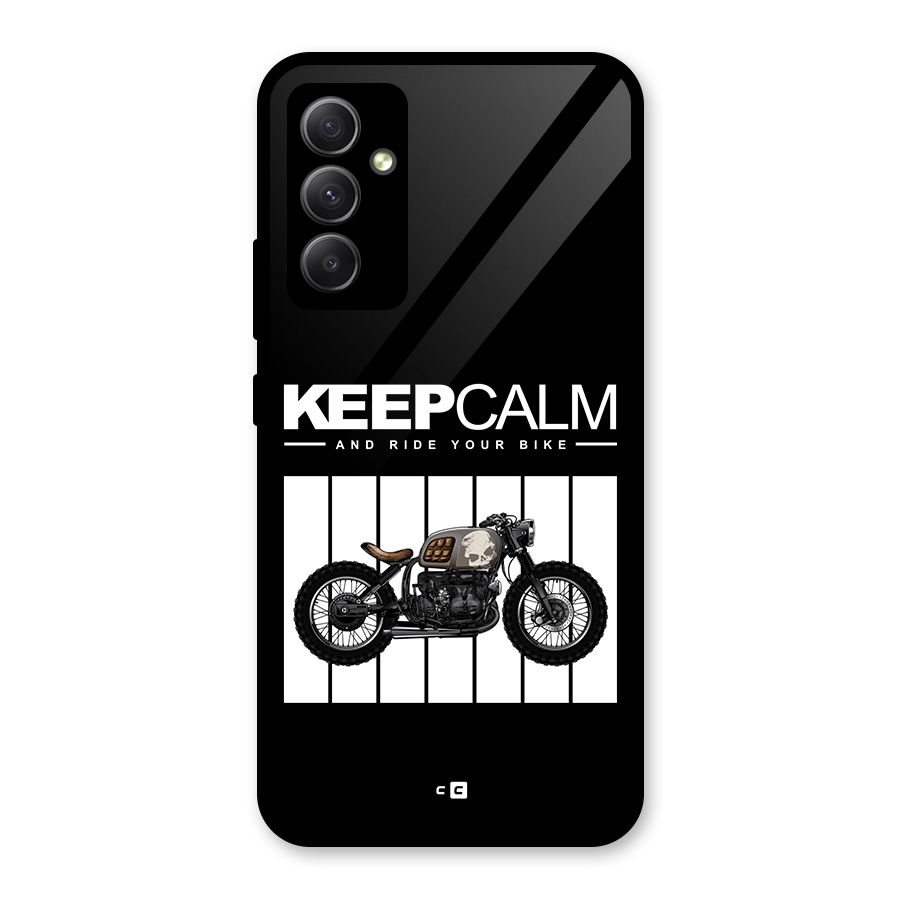 Keeps Calm Glass Back Case for Galaxy A34