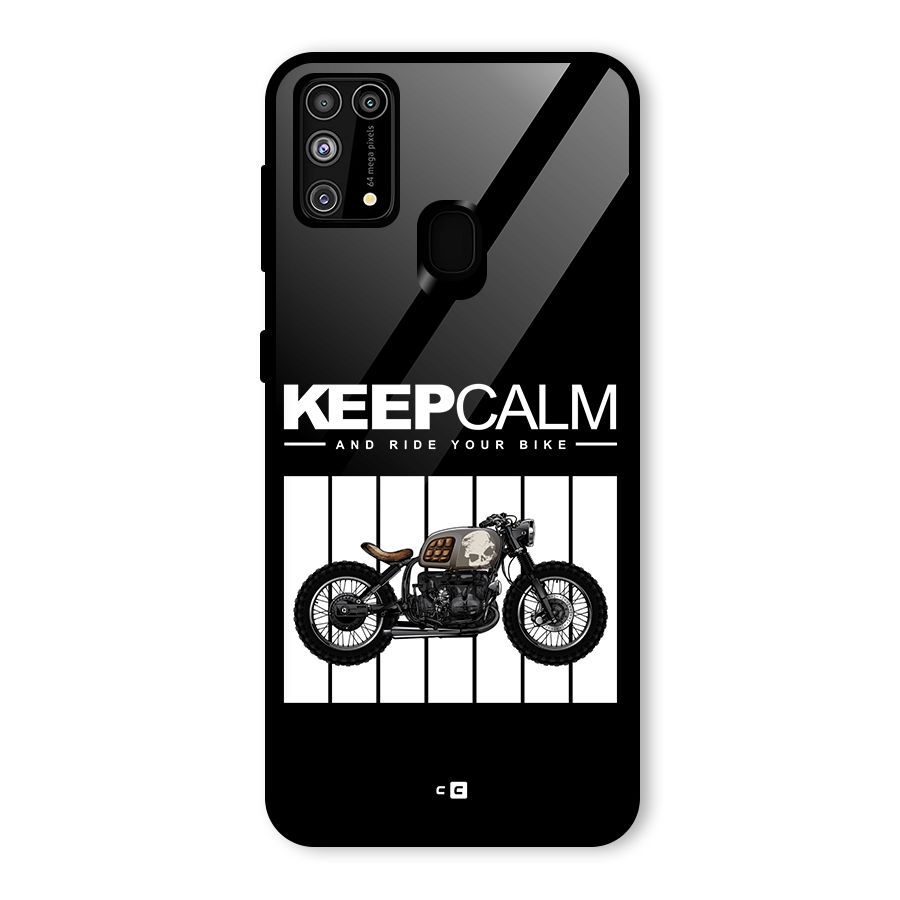 Keeps Calm Glass Back Case for Galaxy F41