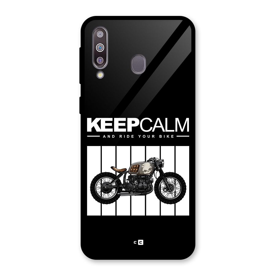 Keeps Calm Glass Back Case for Galaxy M30