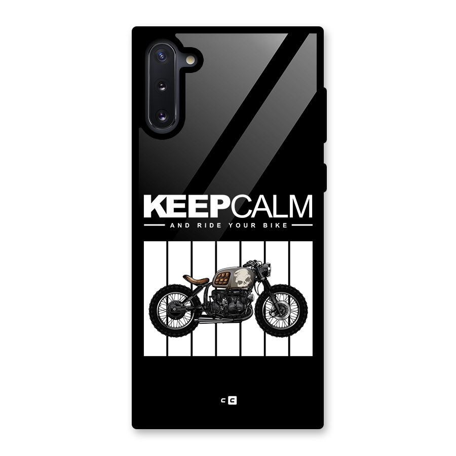 Keeps Calm Glass Back Case for Galaxy Note 10