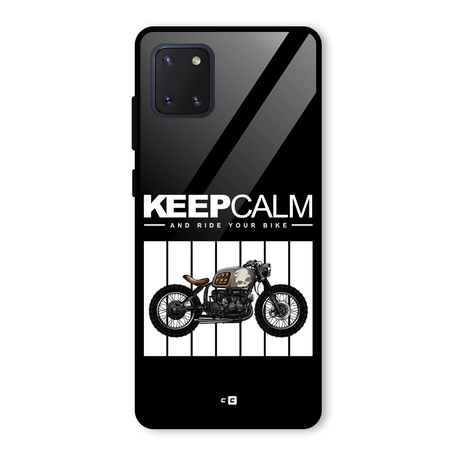 Keeps Calm Glass Back Case for Galaxy Note 10 Lite