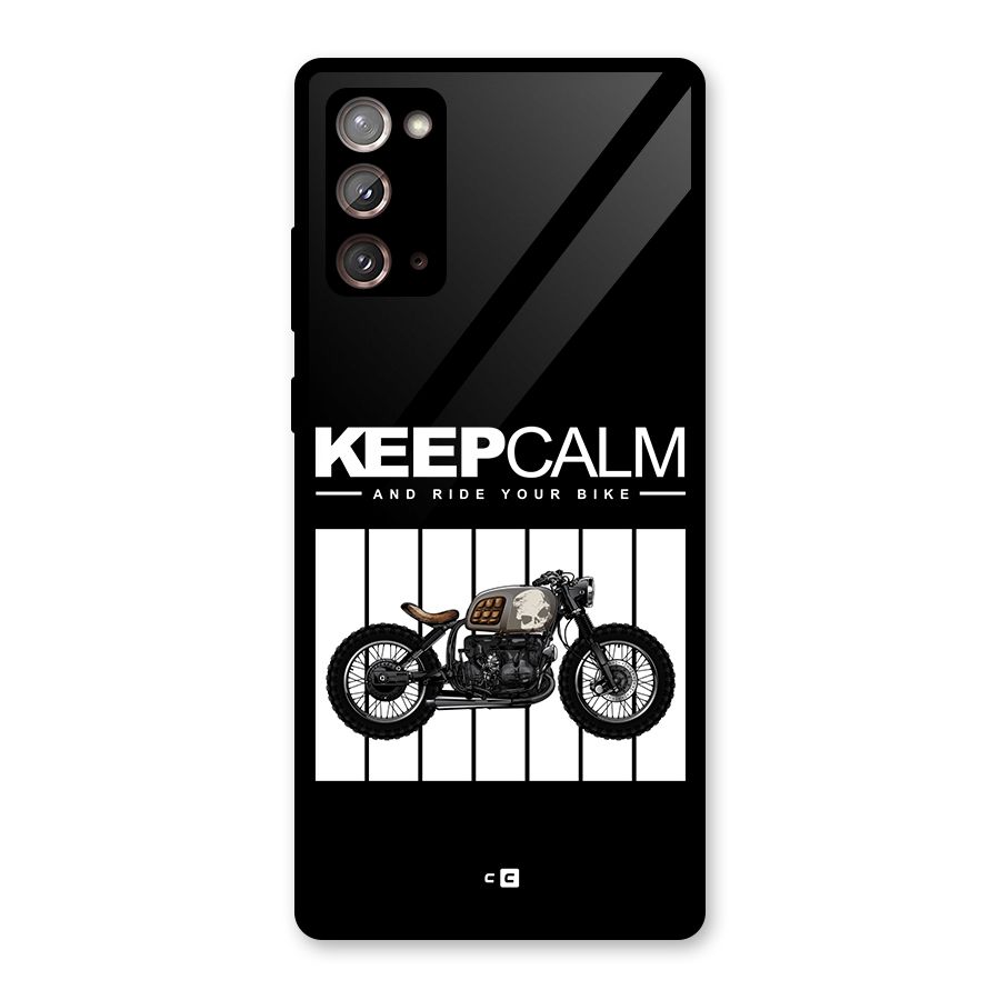 Keeps Calm Glass Back Case for Galaxy Note 20