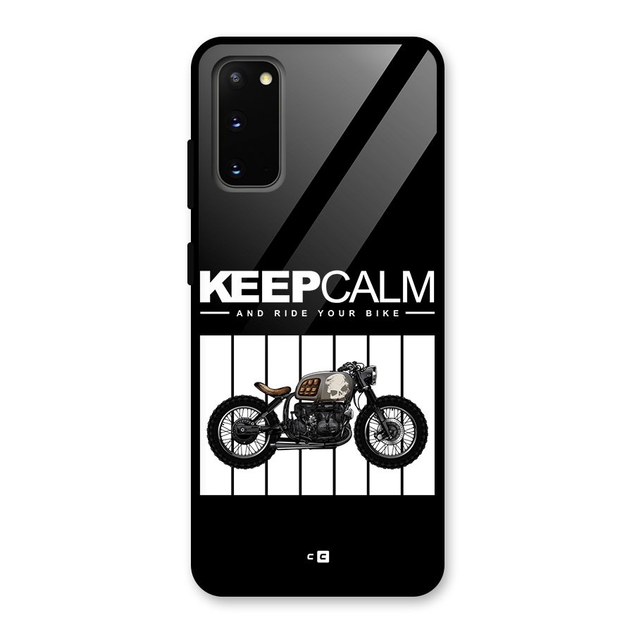 Keeps Calm Glass Back Case for Galaxy S20