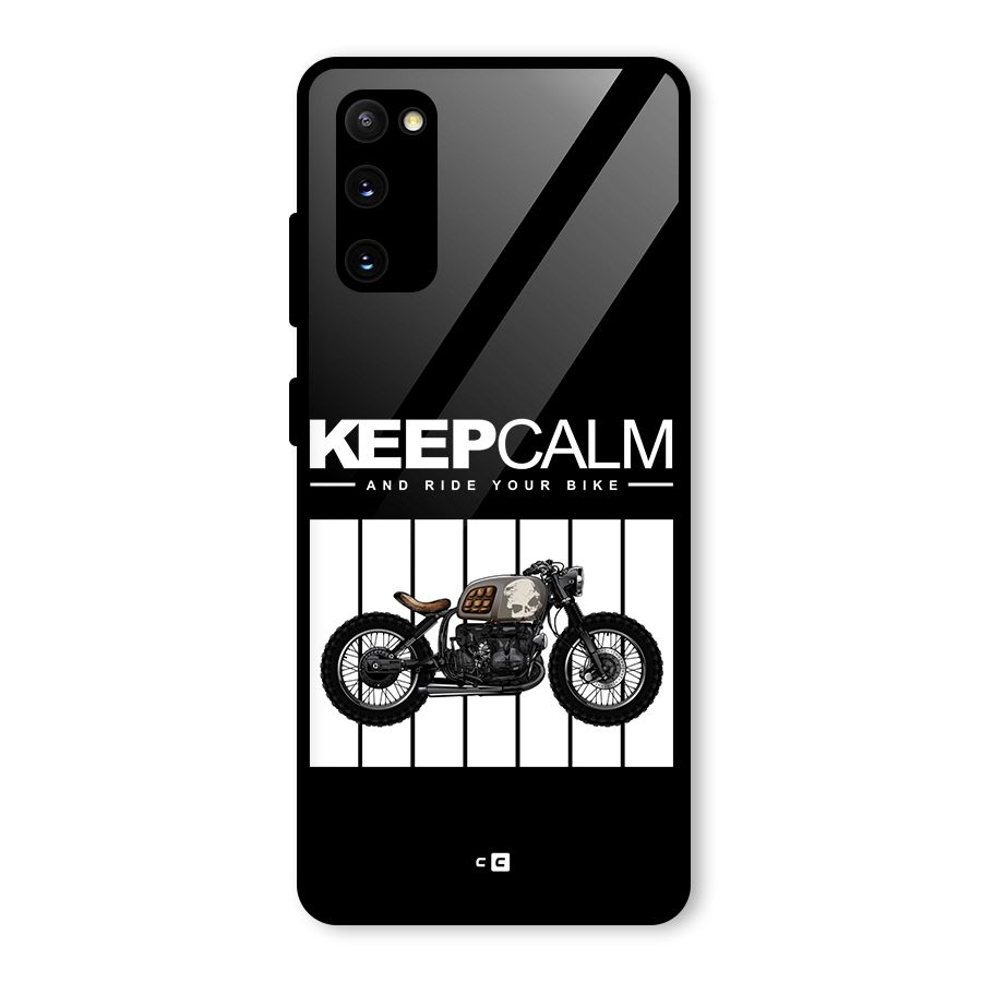 Keeps Calm Glass Back Case for Galaxy S20 FE