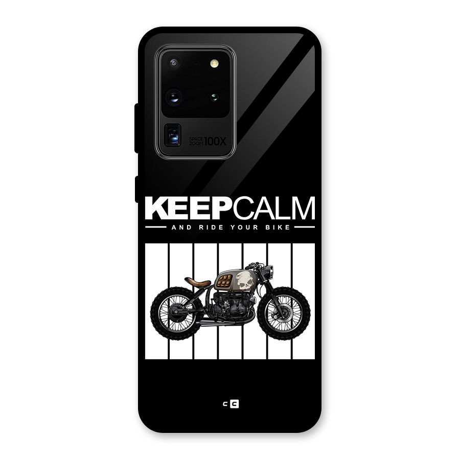 Keeps Calm Glass Back Case for Galaxy S20 Ultra