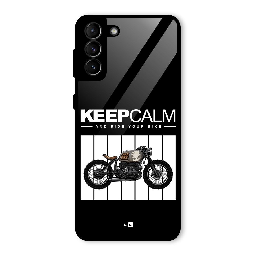 Keeps Calm Glass Back Case for Galaxy S21 Plus