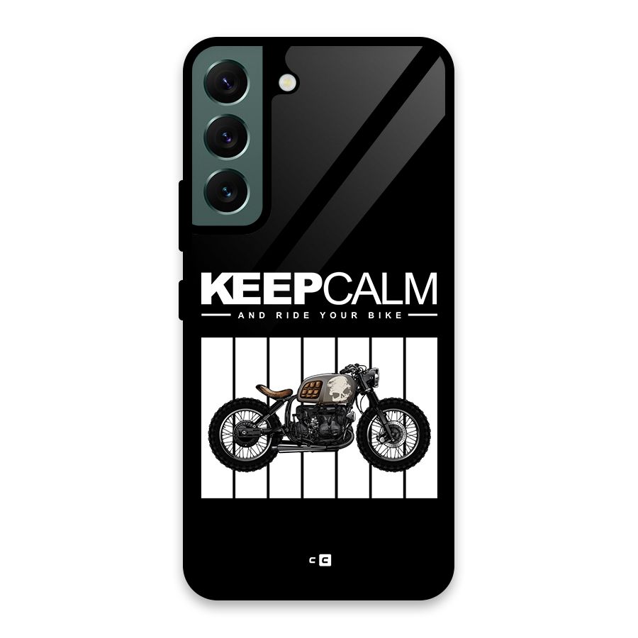 Keeps Calm Glass Back Case for Galaxy S22 5G