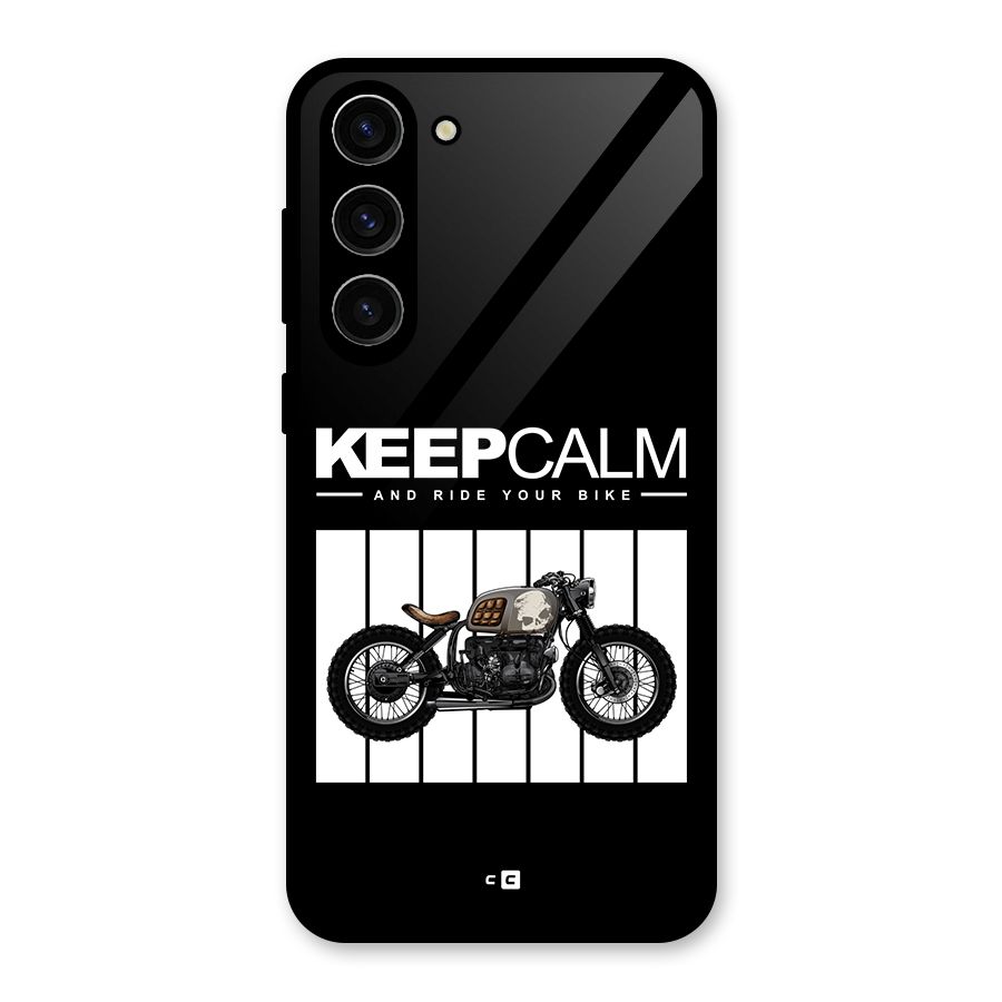 Keeps Calm Glass Back Case for Galaxy S23 Plus
