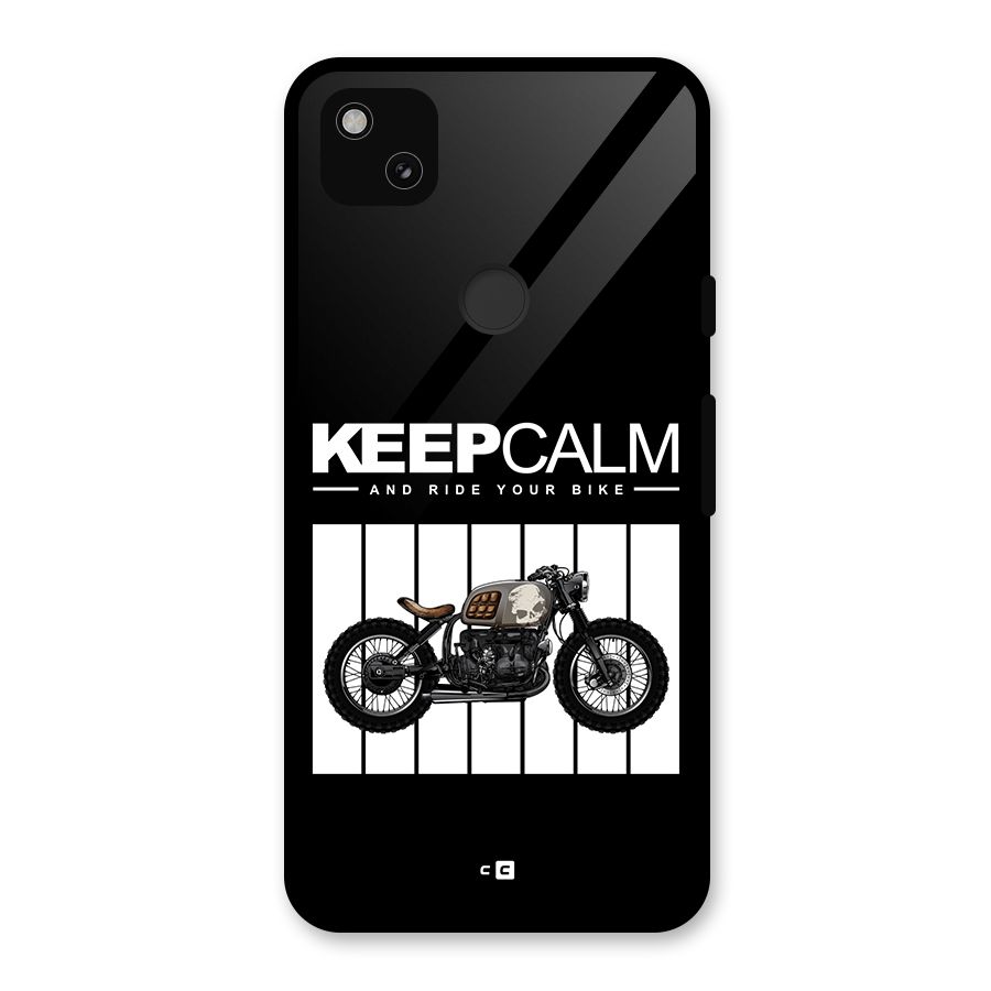 Keeps Calm Glass Back Case for Google Pixel 4a
