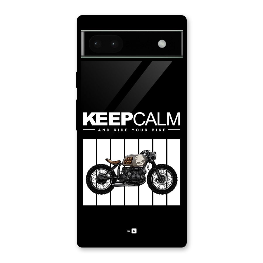 Keeps Calm Glass Back Case for Google Pixel 6a