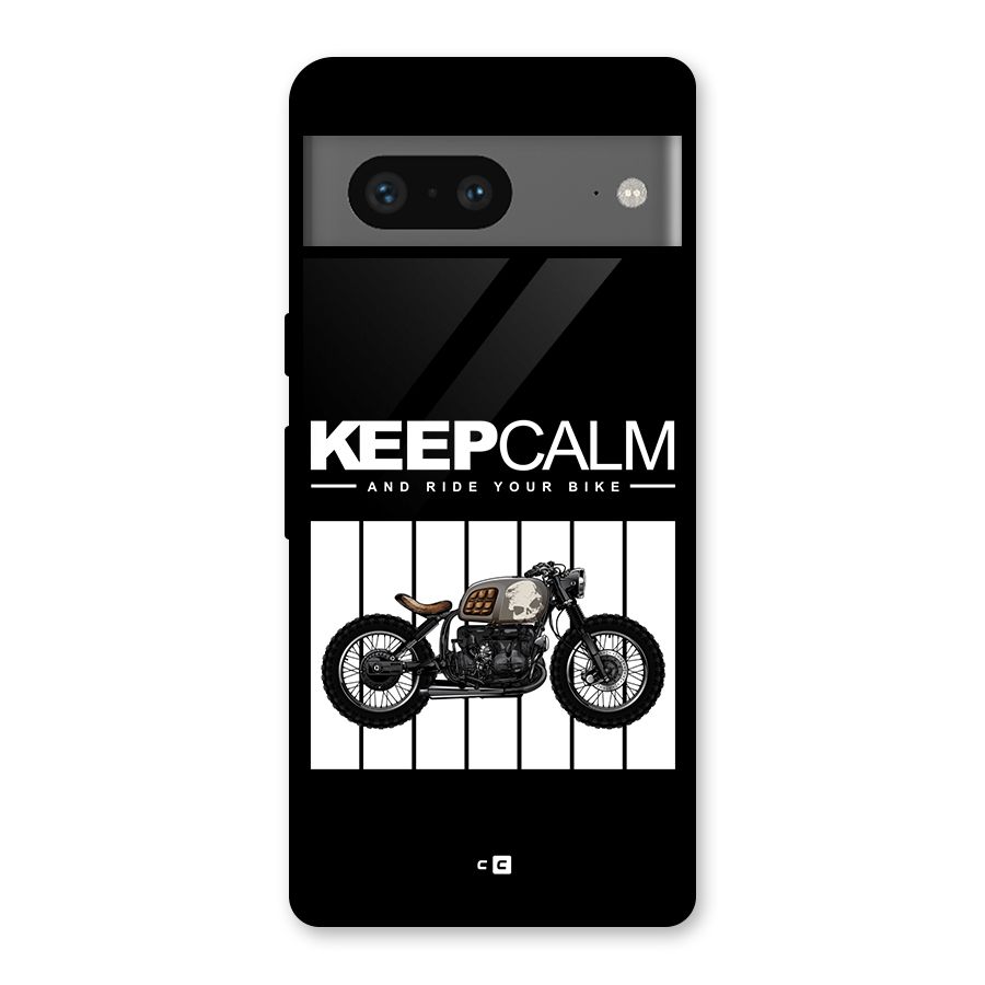 Keeps Calm Glass Back Case for Google Pixel 7