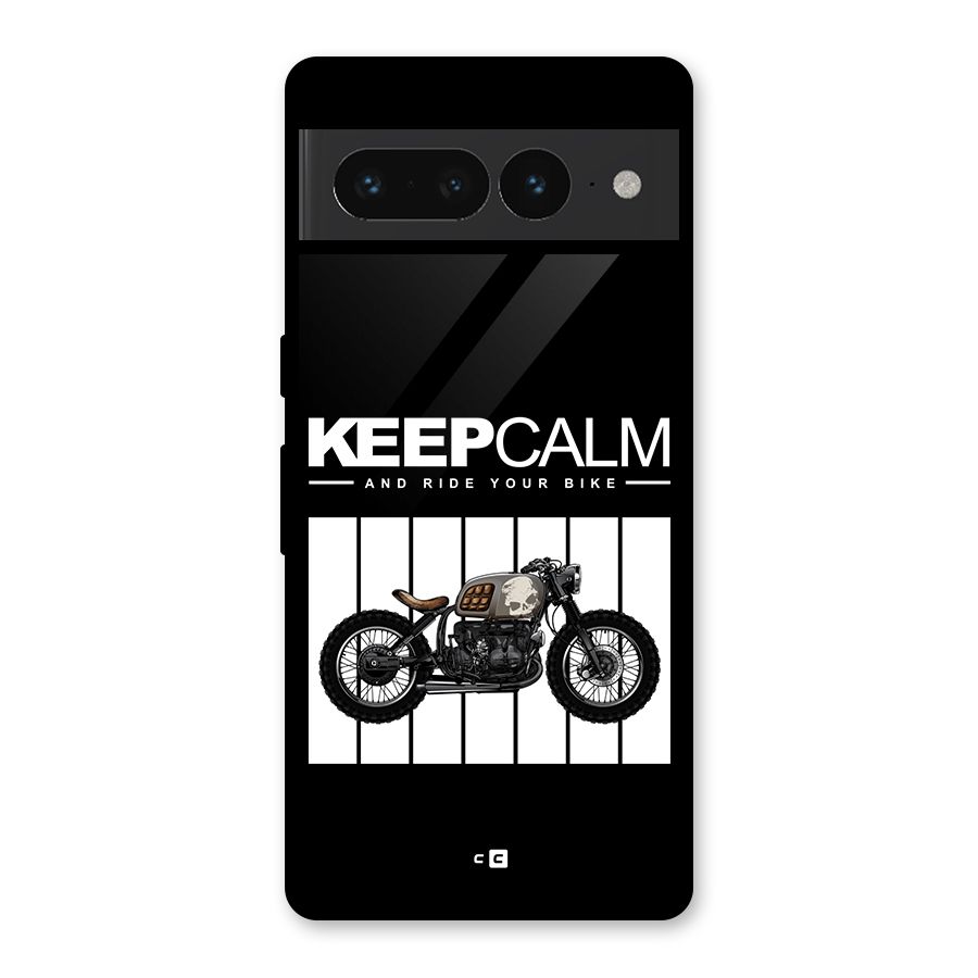 Keeps Calm Glass Back Case for Google Pixel 7 Pro