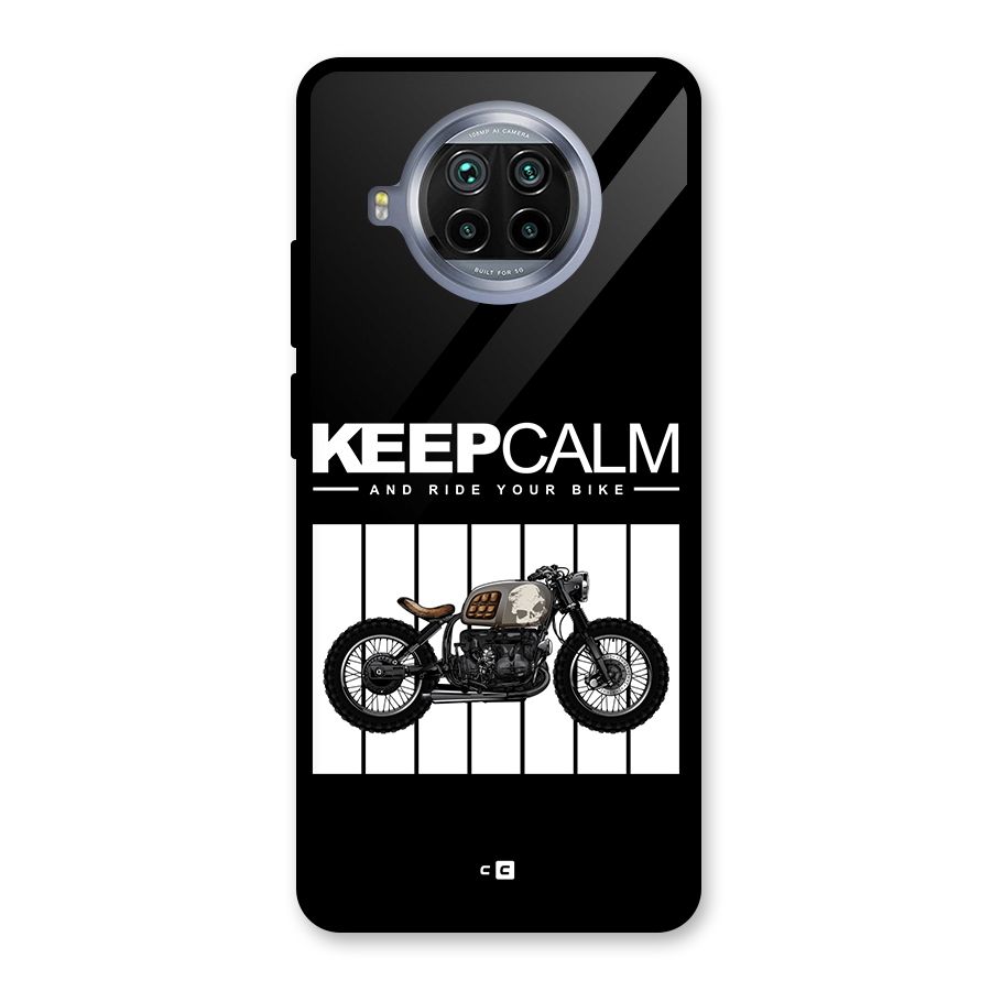 Keeps Calm Glass Back Case for Mi 10i