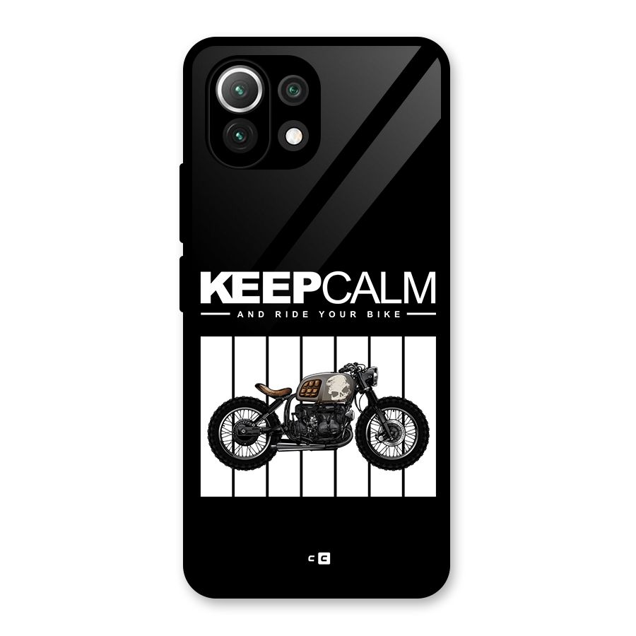 Keeps Calm Glass Back Case for Mi 11 Lite
