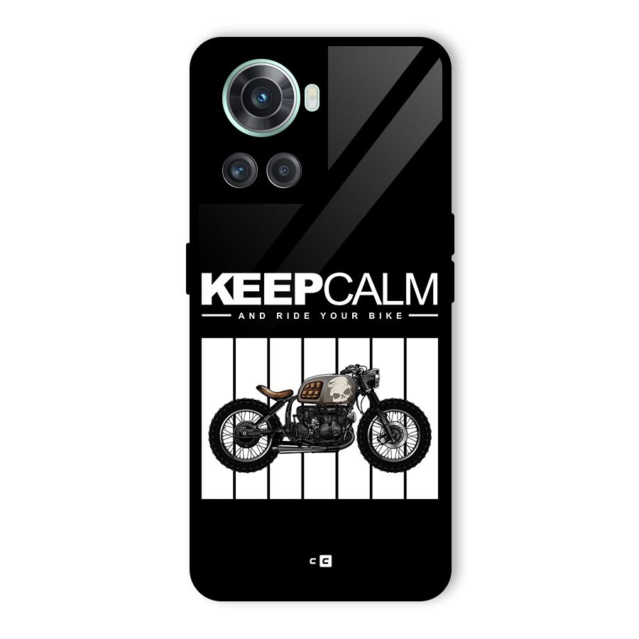 Keeps Calm Glass Back Case for OnePlus 10R