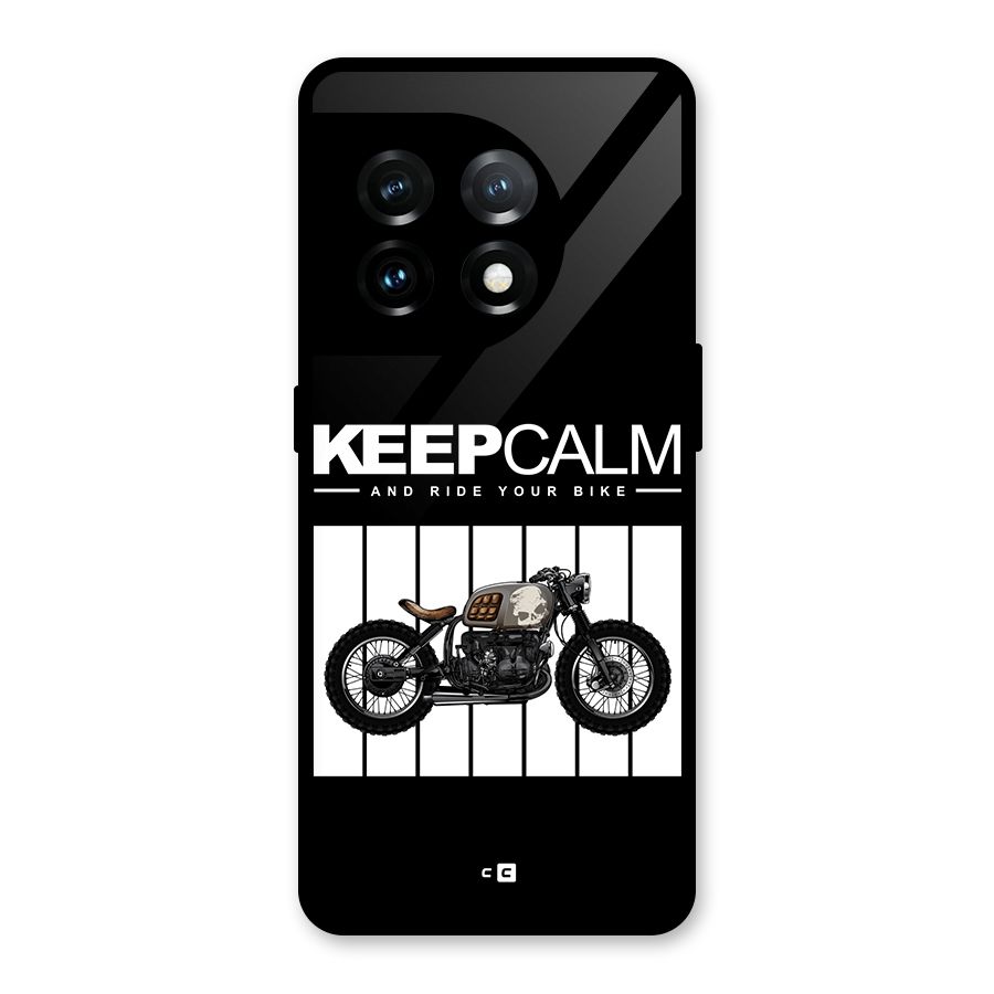 Keeps Calm Glass Back Case for OnePlus 11