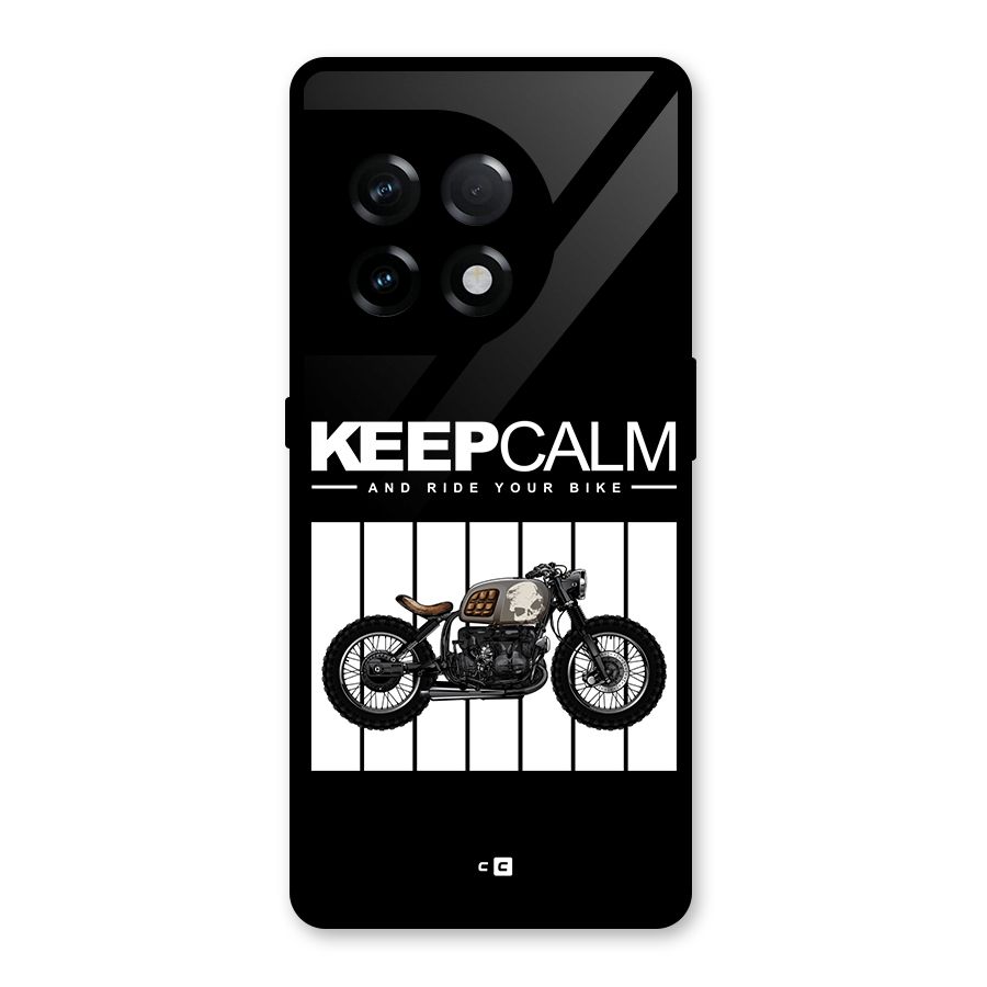 Keeps Calm Glass Back Case for OnePlus 11R