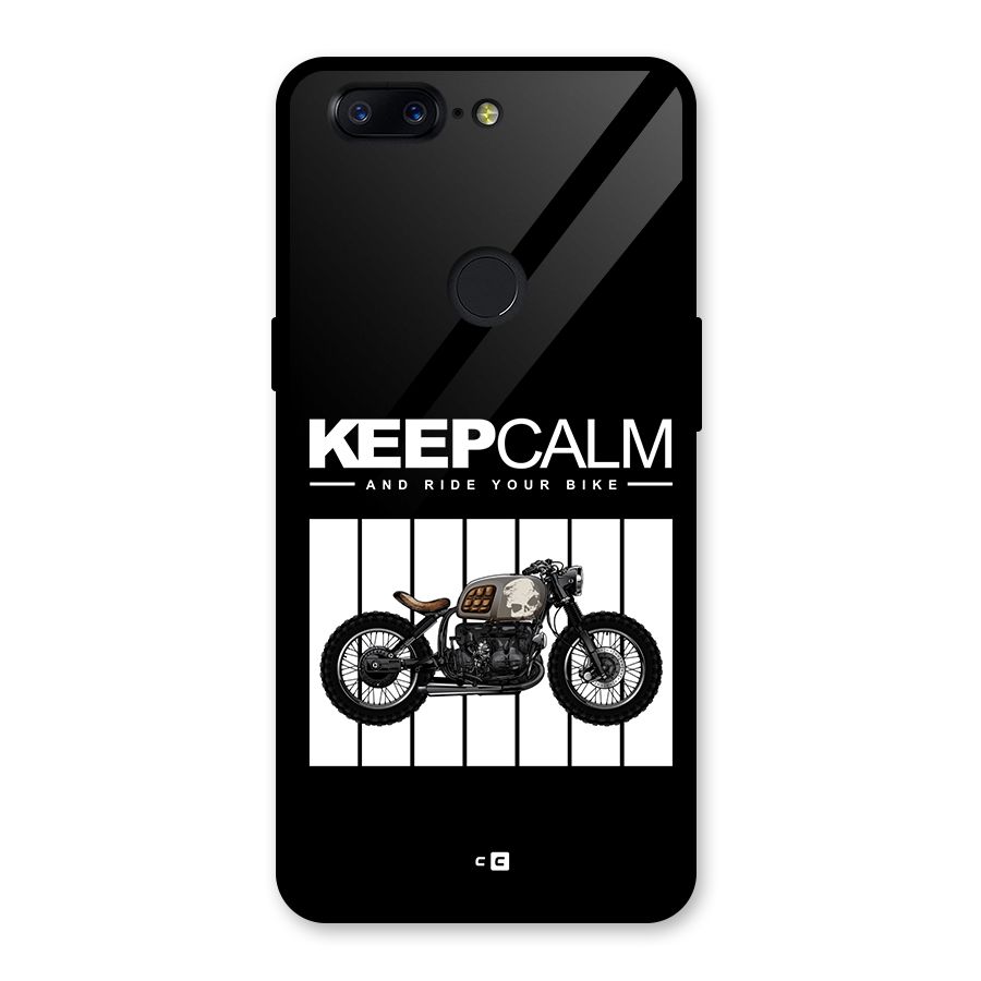 Keeps Calm Glass Back Case for OnePlus 5T