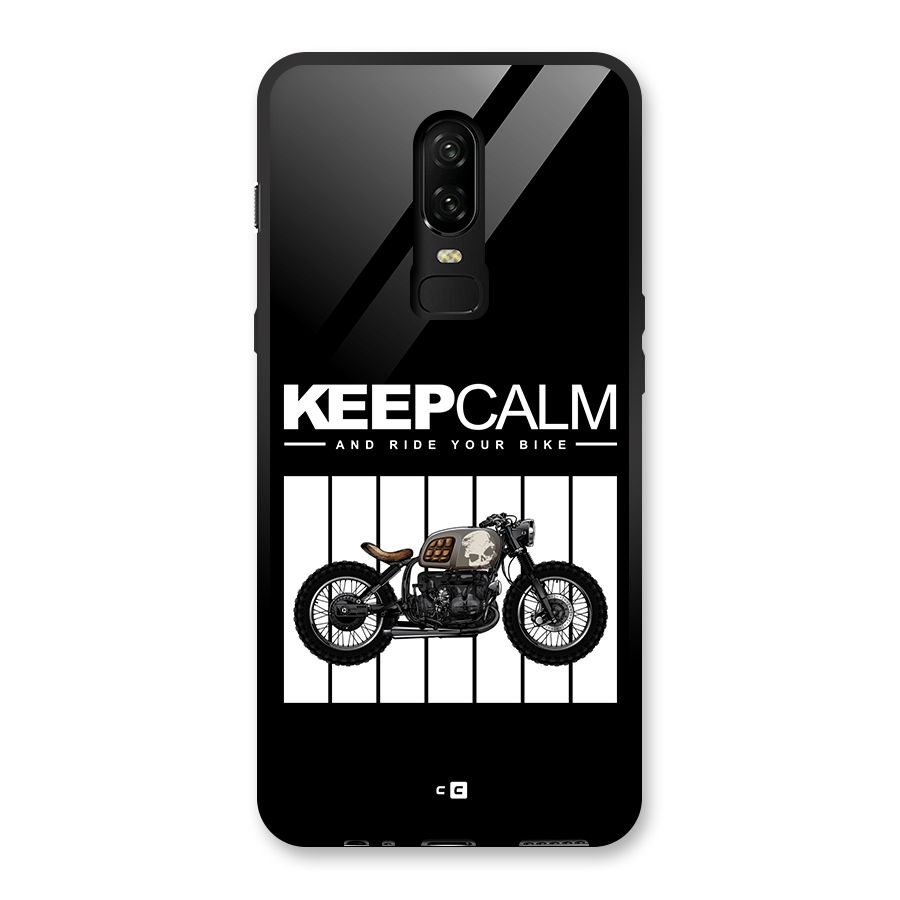 Keeps Calm Glass Back Case for OnePlus 6