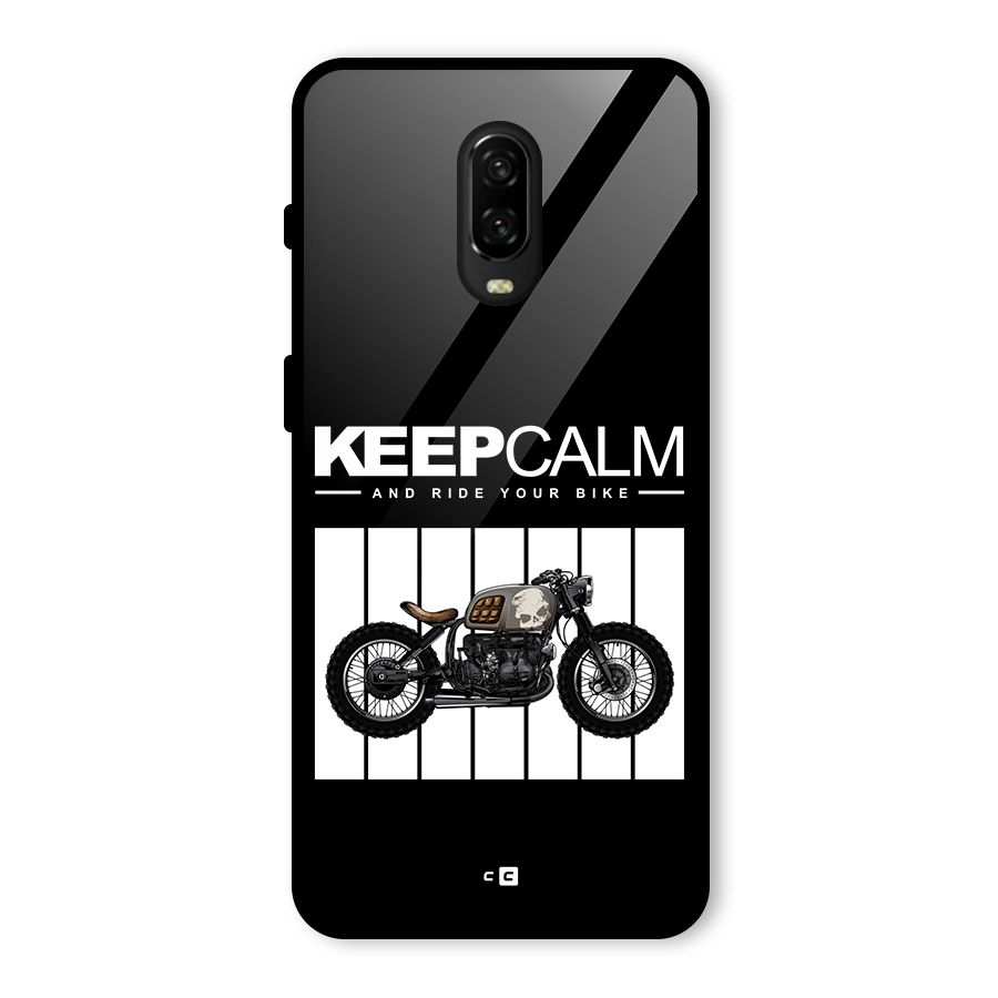 Keeps Calm Glass Back Case for OnePlus 6T